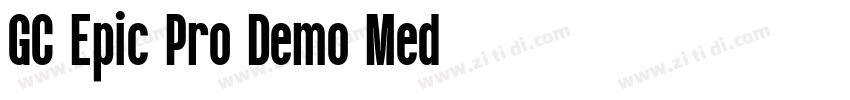 GC Epic Pro Demo Med字体转换